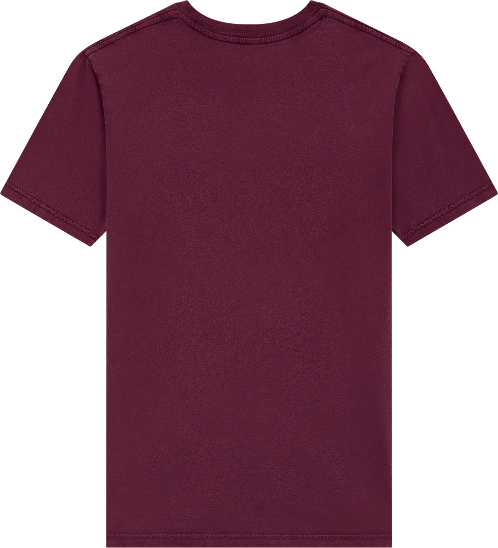 EP01-SBU3 - Jersey T-shirt - Stone Washed Burgundy
