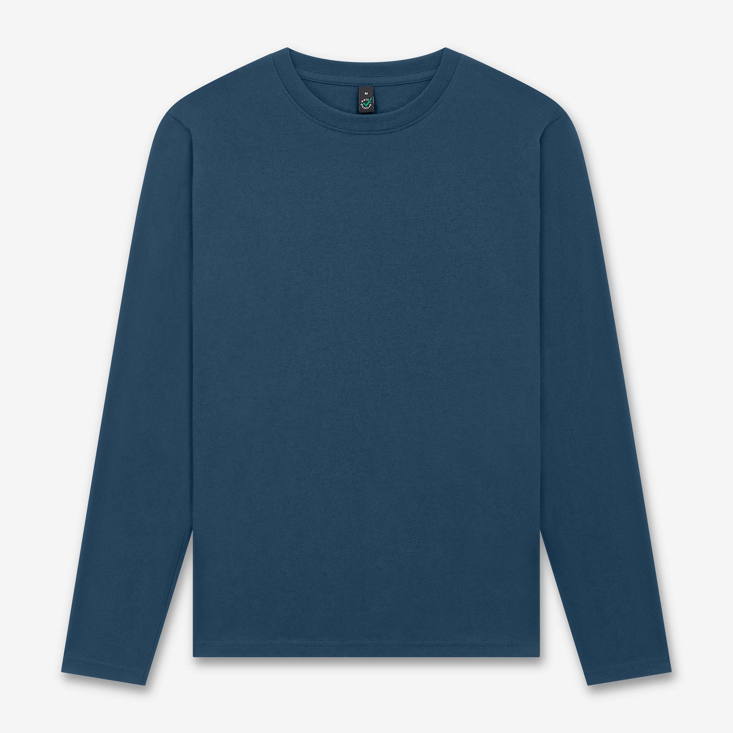 Earth Positive Long Sleeve T-shirt - Denim Blue - XL