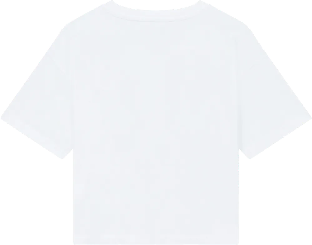 EP026-WH1 - Women's Premium Boxy T-shirt - White