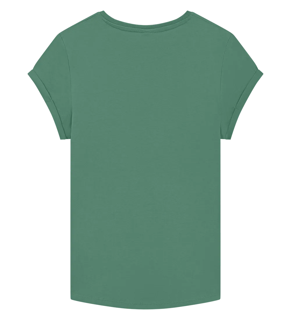 EP16-SAG1 - Women's Rolled Sleeve T-shirt - Sage Green