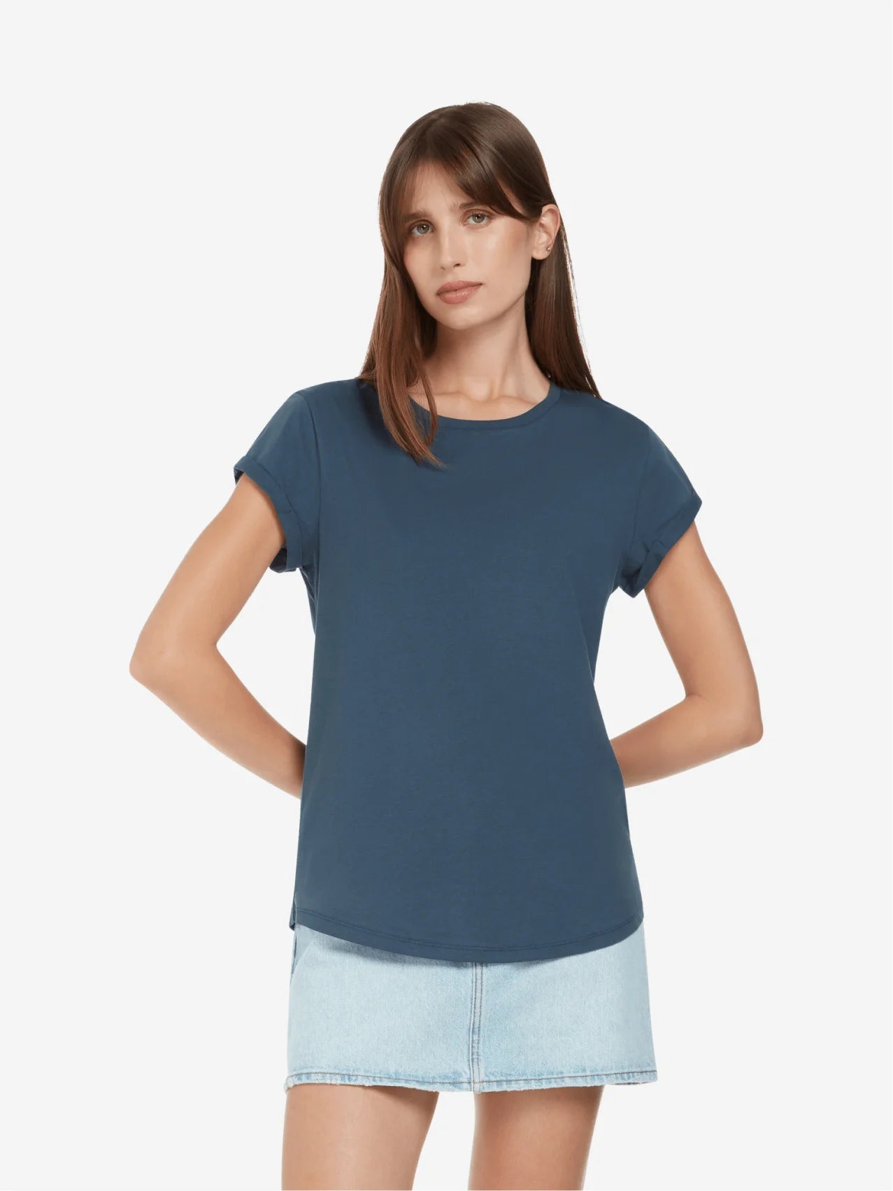 Earth Positive Women's Rolled Sleeve T-shirt