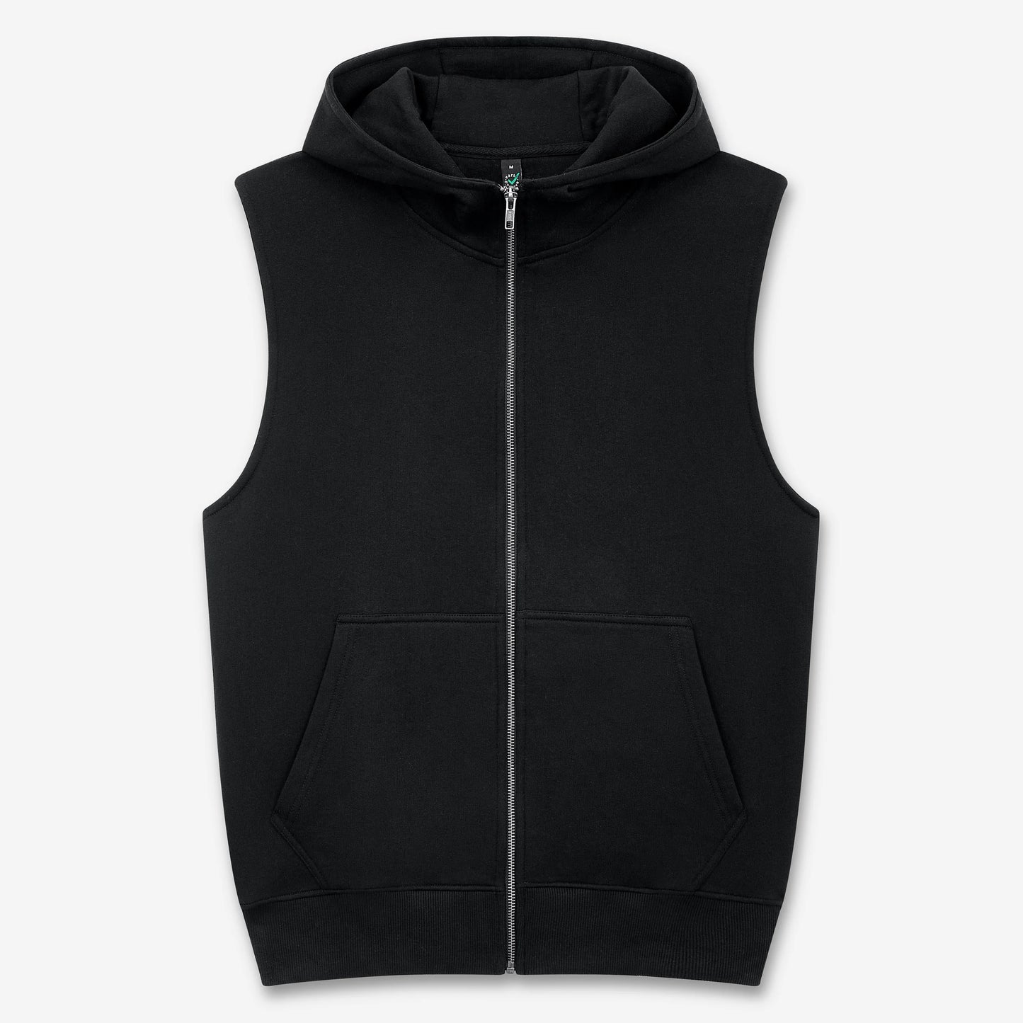 Earth Positive Sleeveless Hoodie - Black - XS