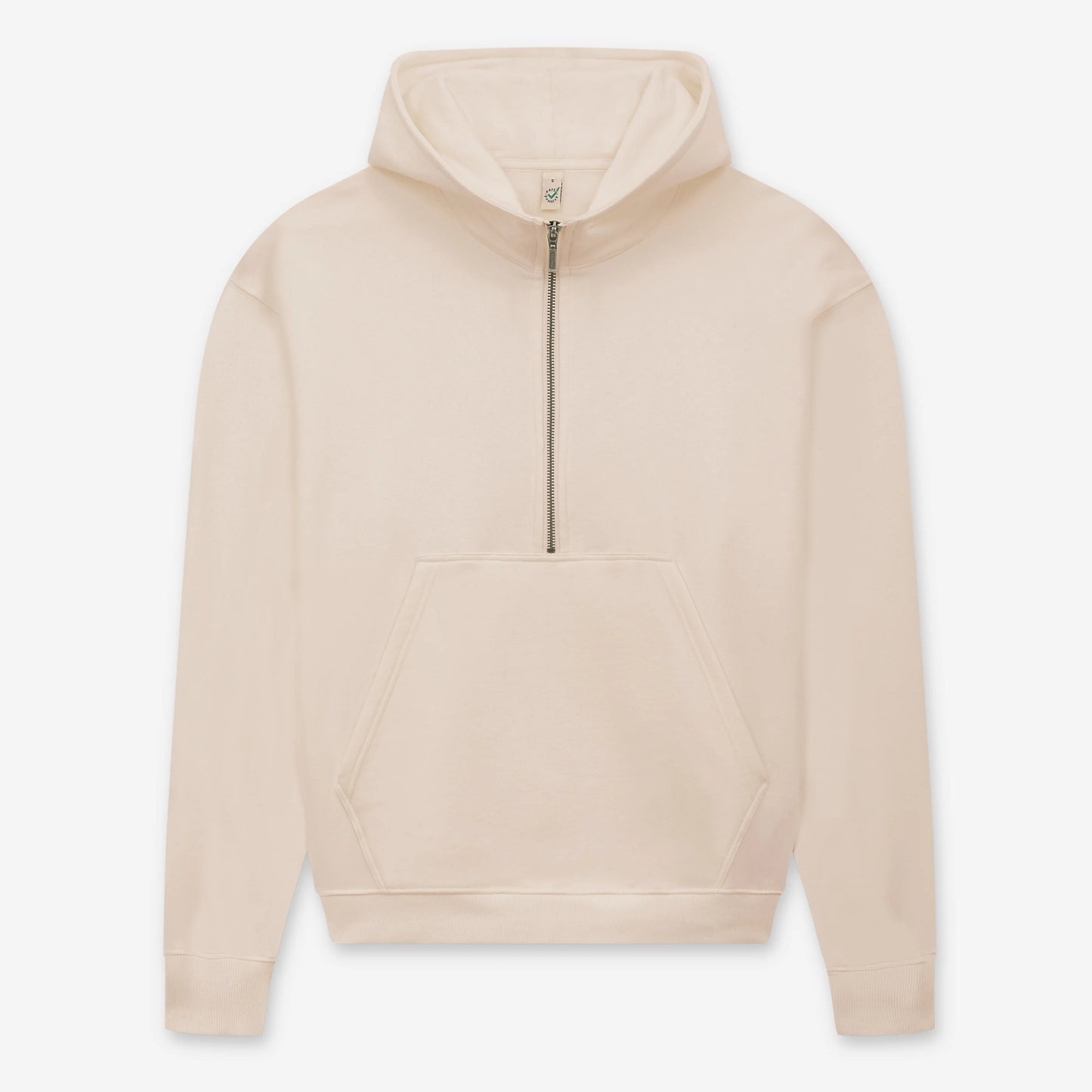 Earth Positive Women's Half-Zip Hoodie - Sueded Fawn - 2XL