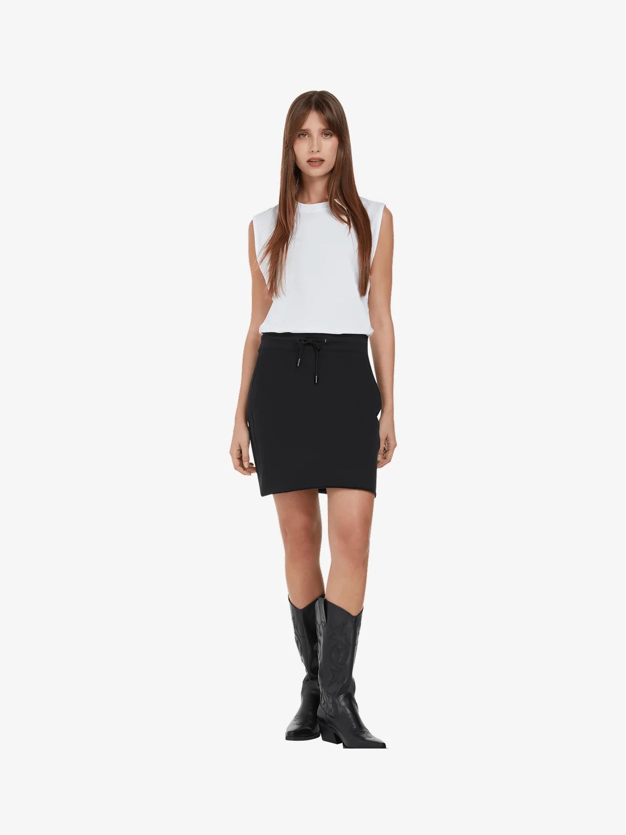 Earth Positive Women's Raw Hem Sweat Skirt