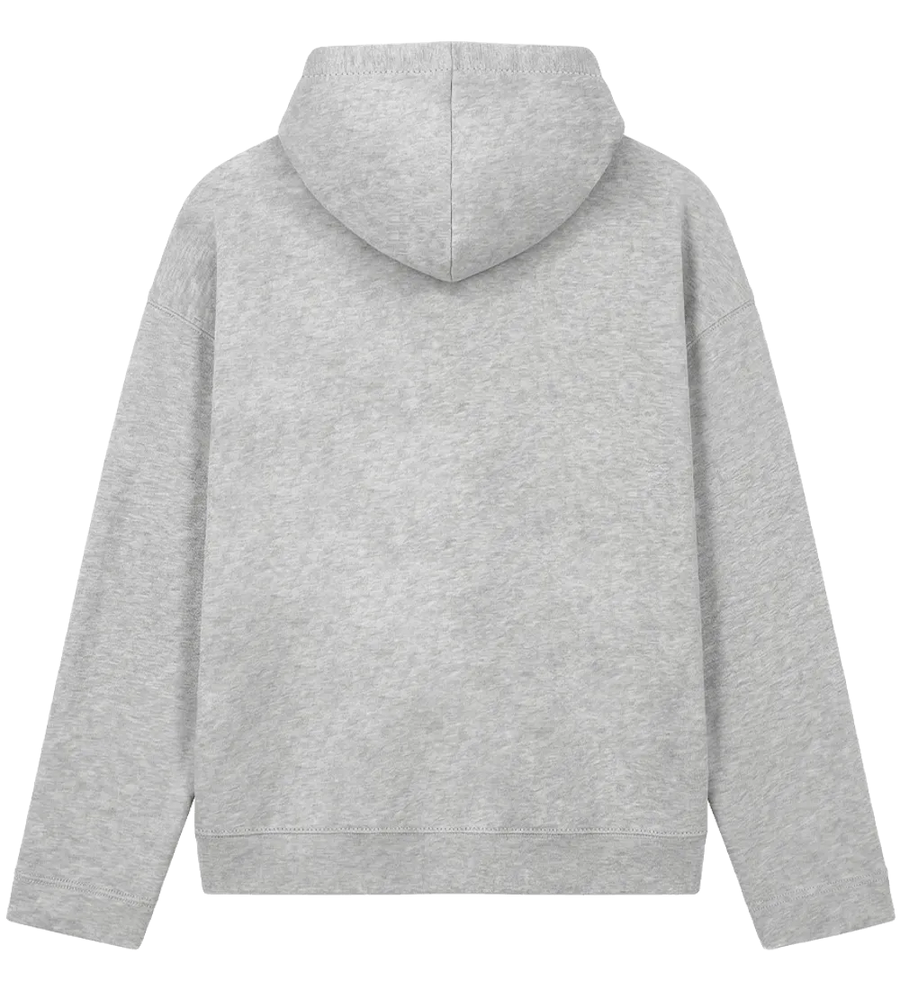 EP400-LHE4 - Women's V-Neck Hoodie - Light Heather