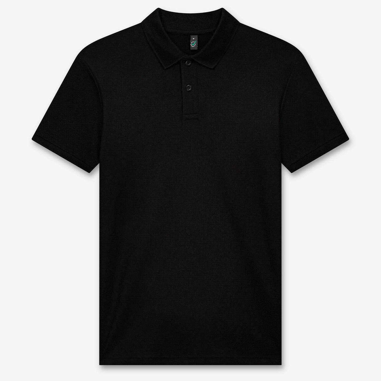 Earth Positive Piqué Polo Shirt - Black - XL