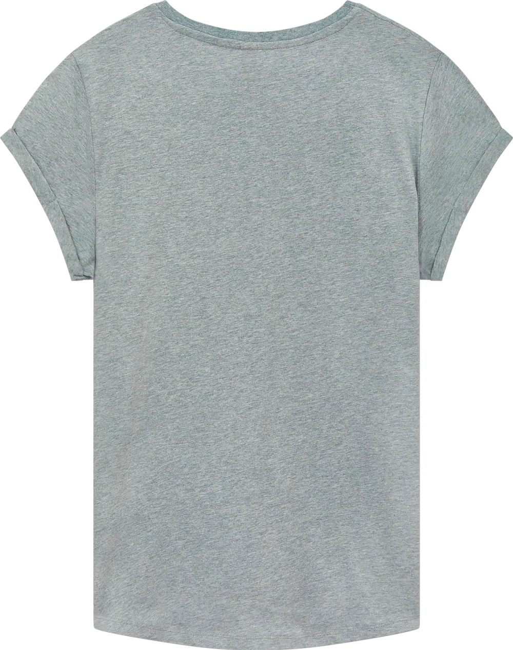 EP16-LHE5 - Women's Rolled Sleeve T-shirt - Light Heather