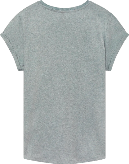 EP16-LHE5 - Women's Rolled Sleeve T-shirt - Light Heather