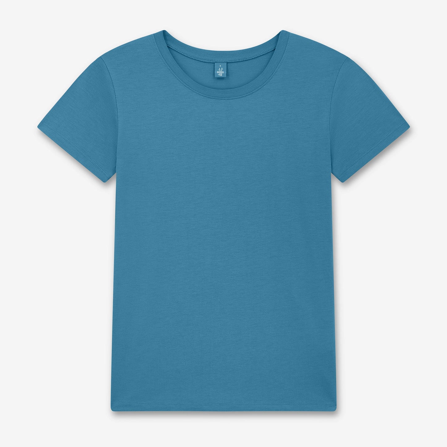 Women's Fit Bamboo Jersey T-shirt - Petrol Blue - S