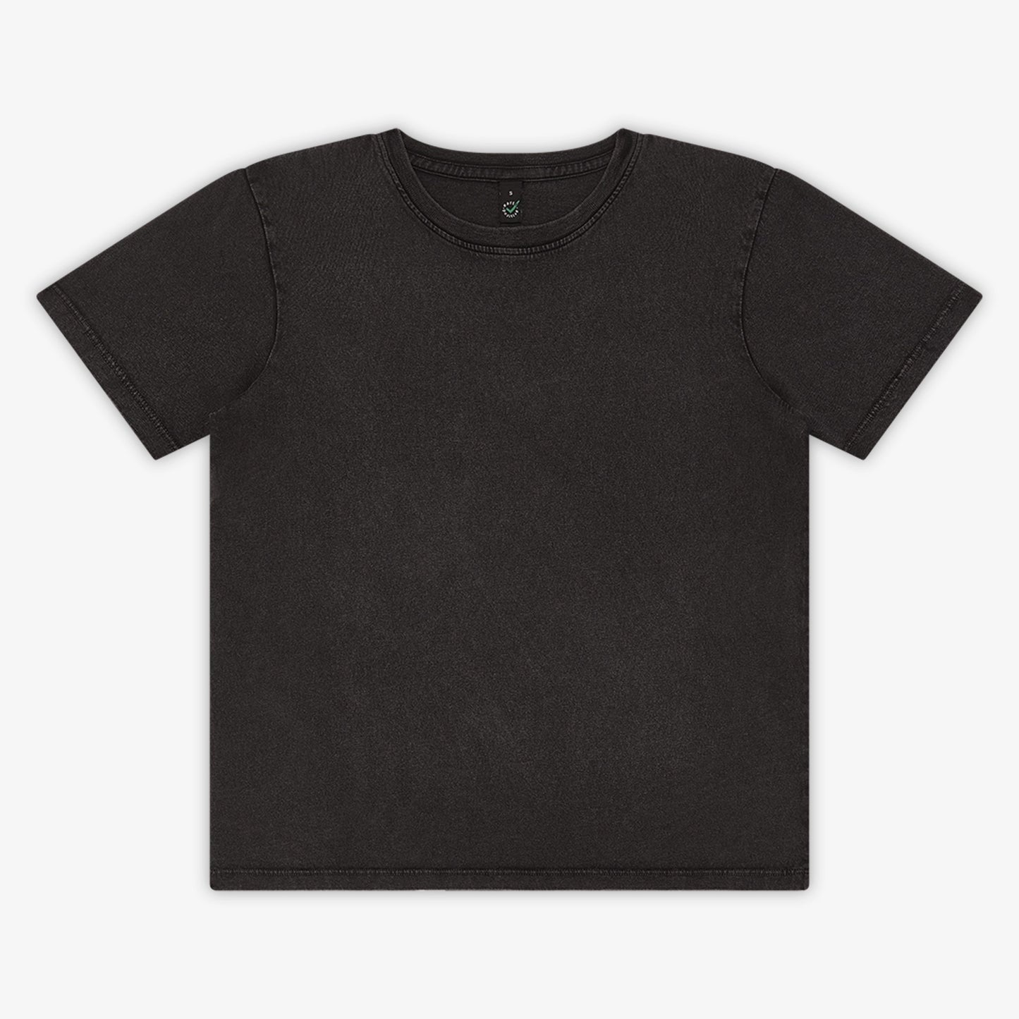 Earth Positive Women's Premium Jersey T-shirt - Stone Washed Black - S