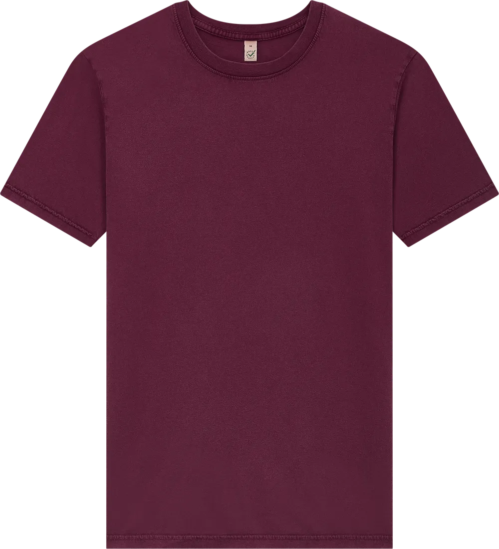 EP01-SBU2 - Jersey T-shirt - Stone Washed Burgundy