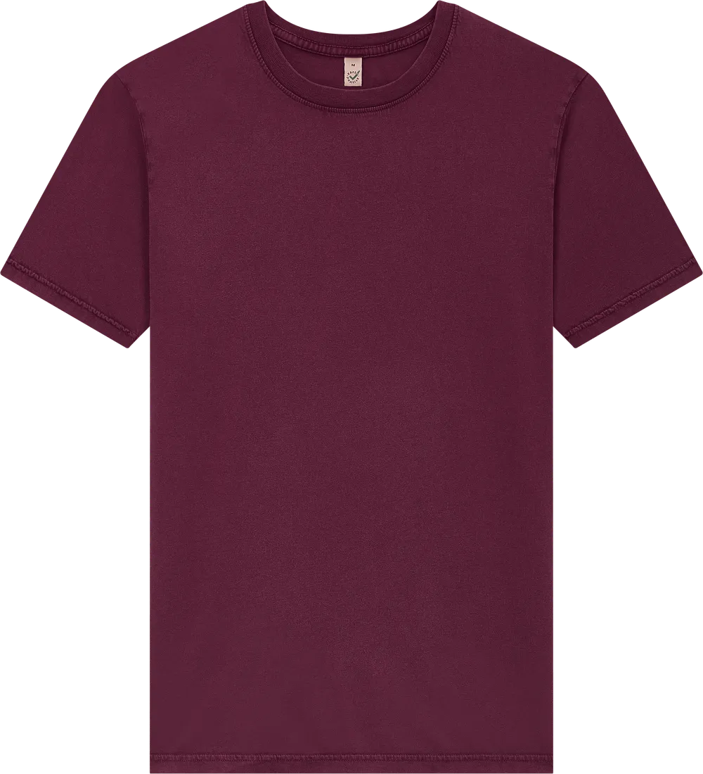EP01-SBU4 - Jersey T-shirt - Stone Washed Burgundy