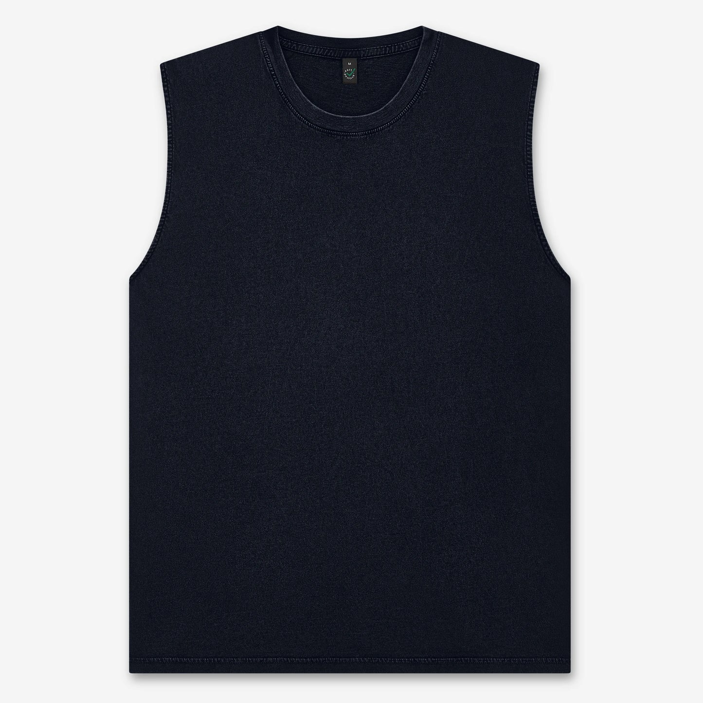 Earth Positive Sleeveless T-shirt - Stone Washed Black - 3XL