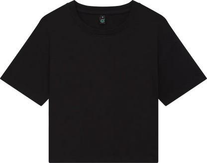 EP026-BL2 - Women's Premium Boxy T-shirt - Black