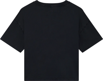 EP026-SBL0 - Women's Premium Boxy T-shirt - Stone Washed Black