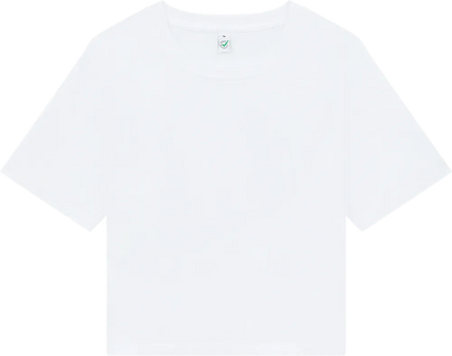 EP026-WH2 - Women's Premium Boxy T-shirt - White
