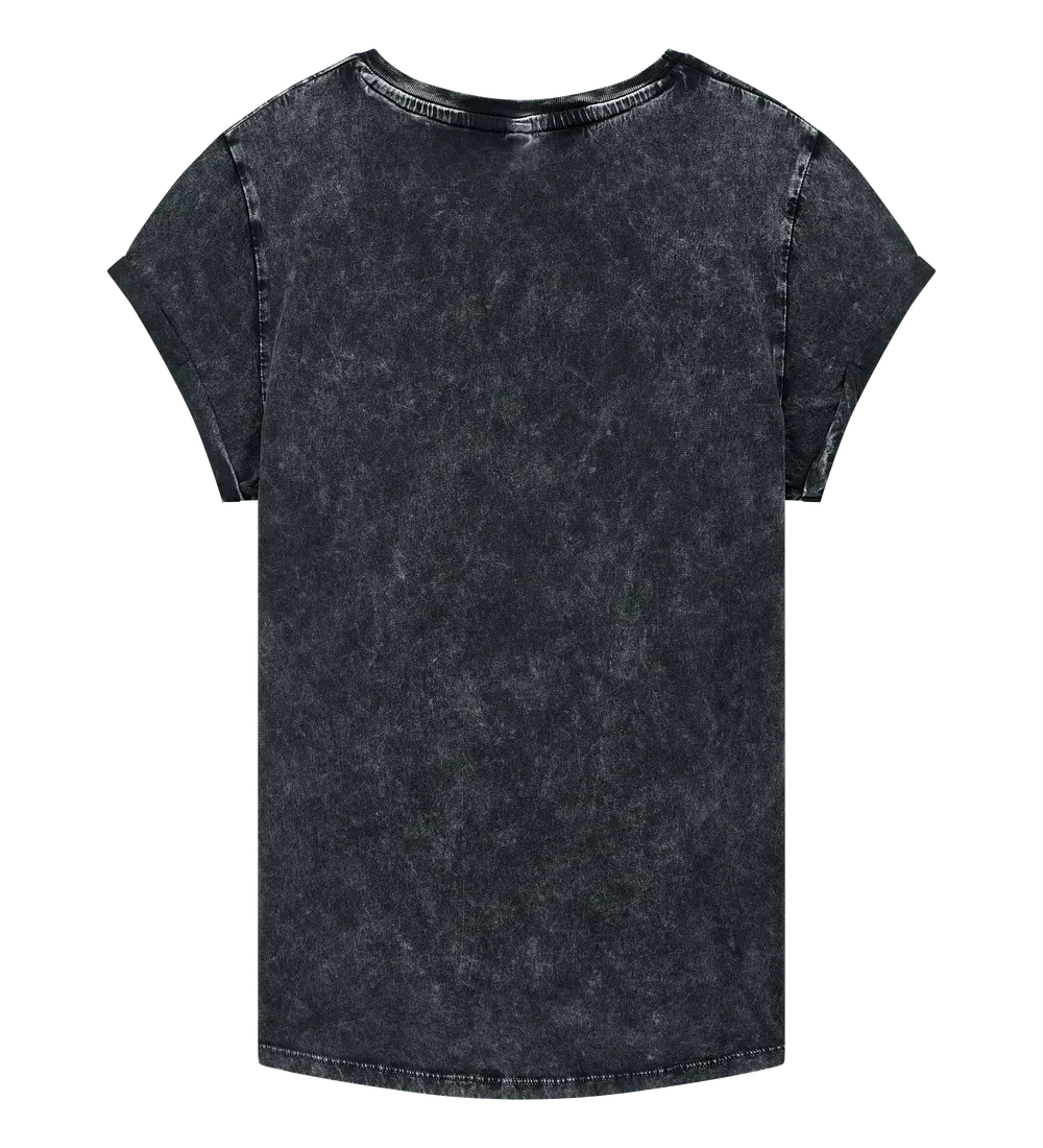 EP16-ABL00 - Women's Rolled Sleeve T-shirt - Acid Black