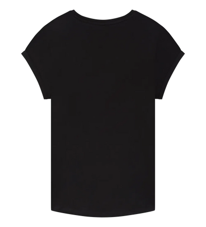 EP16-BL00 - Women's Rolled Sleeve T-shirt - Black