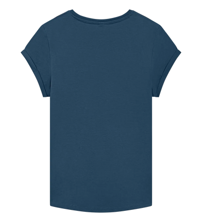 EP16-DE5 - Women's Rolled Sleeve T-shirt - Denim Blue