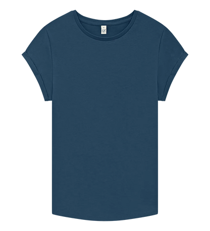 EP16-DE5 - Women's Rolled Sleeve T-shirt - Denim Blue