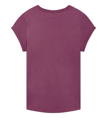EP16-FBU00 - Women's Rolled Sleeve T-shirt - Faded Burgundy