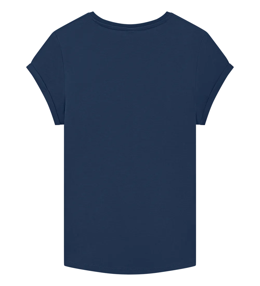 EP16-FRNA4 - Women's Rolled Sleeve T-shirt - French Navy