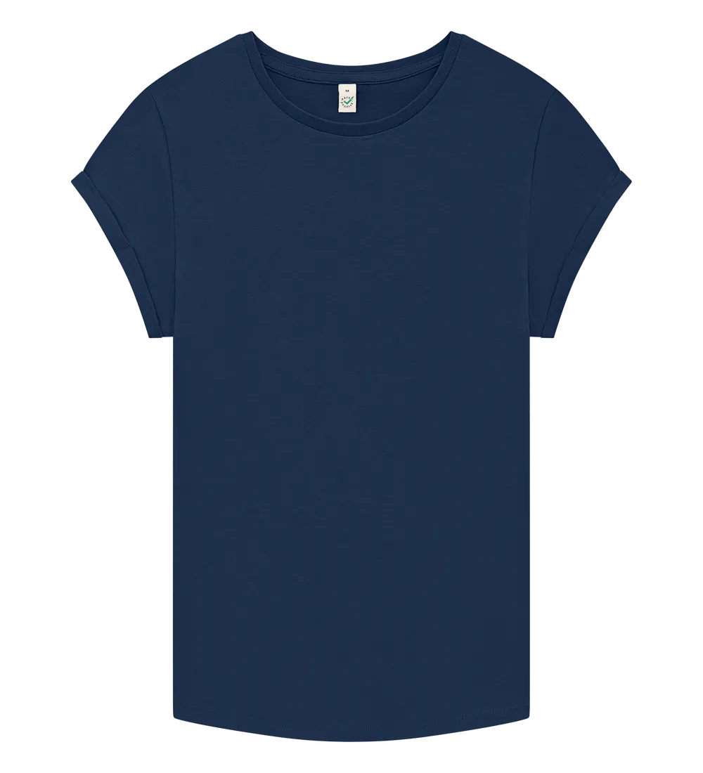 EP16-FRNA4 - Women's Rolled Sleeve T-shirt - French Navy