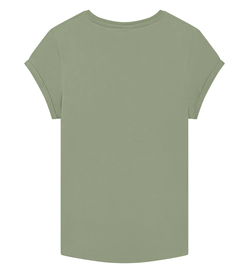 EP16-PGR00 - Women's Rolled Sleeve T-shirt - Light Olive