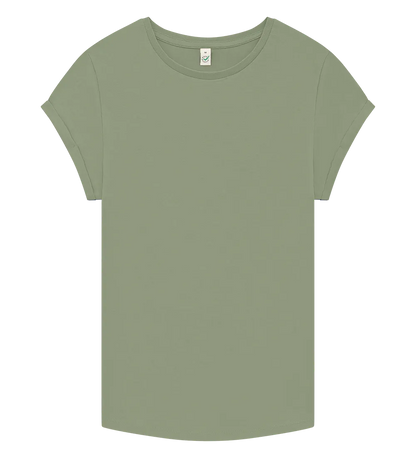 EP16-PGR00 - Women's Rolled Sleeve T-shirt - Light Olive
