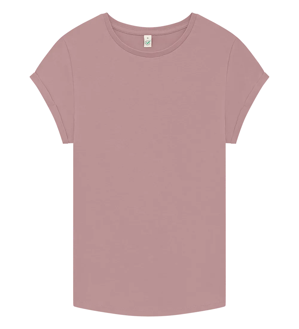 EP16-PR00 - Women's Rolled Sleeve T-shirt - Miami Pink