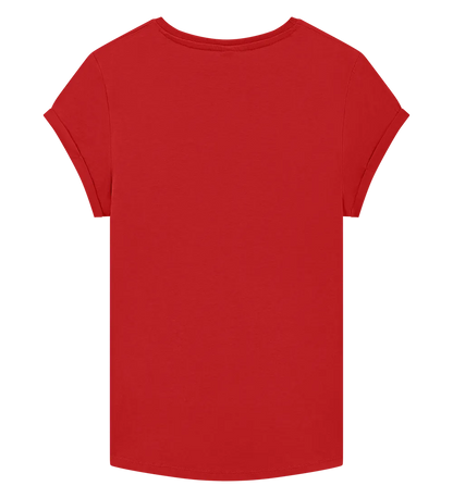 EP16-RE00 - Women's Rolled Sleeve T-shirt - Red