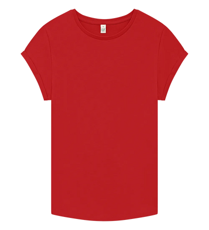 EP16-RE00 - Women's Rolled Sleeve T-shirt - Red
