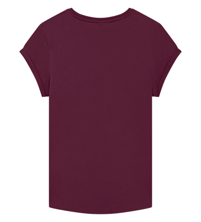 EP16-SBU00 - Women's Rolled Sleeve T-shirt - Stone Washed Burgundy