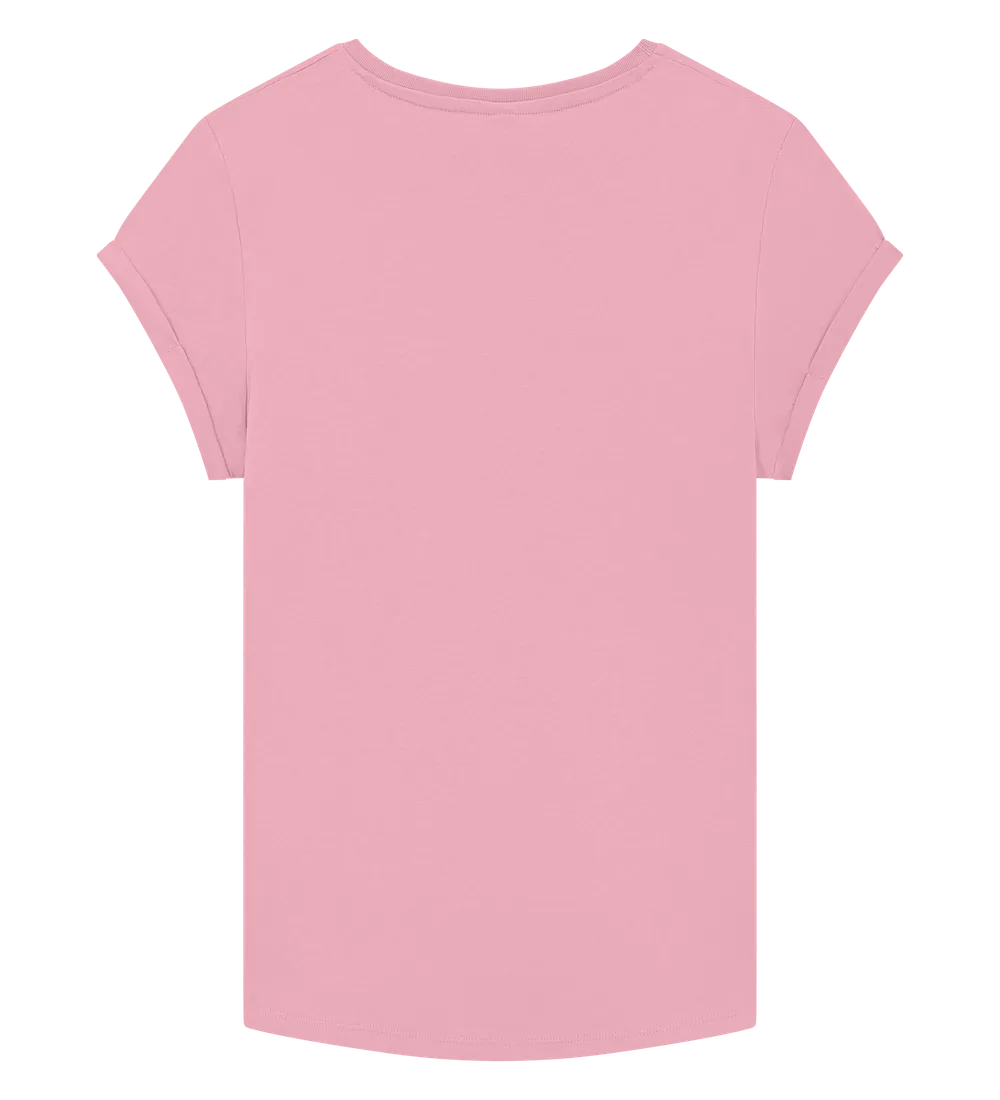 EP16-SPK00 - Women's Rolled Sleeve T-shirt - Stone Washed Pink