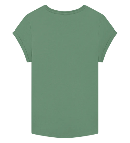 EP16-SSAG1 - Women's Rolled Sleeve T-shirt - Stone Washed Sage Green