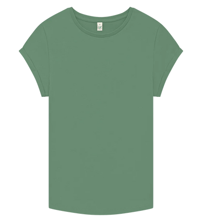 EP16-SSAG3 - Women's Rolled Sleeve T-shirt - Stone Washed Sage Green