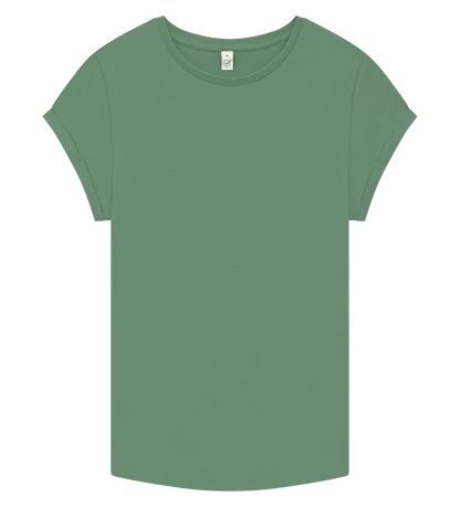 EP16-SSAG2 - Women's Rolled Sleeve T-shirt - Stone Washed Sage Green