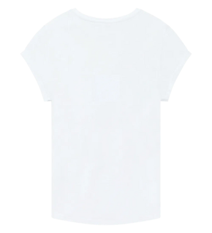 EP16-WH00 - Women's Rolled Sleeve T-shirt - White