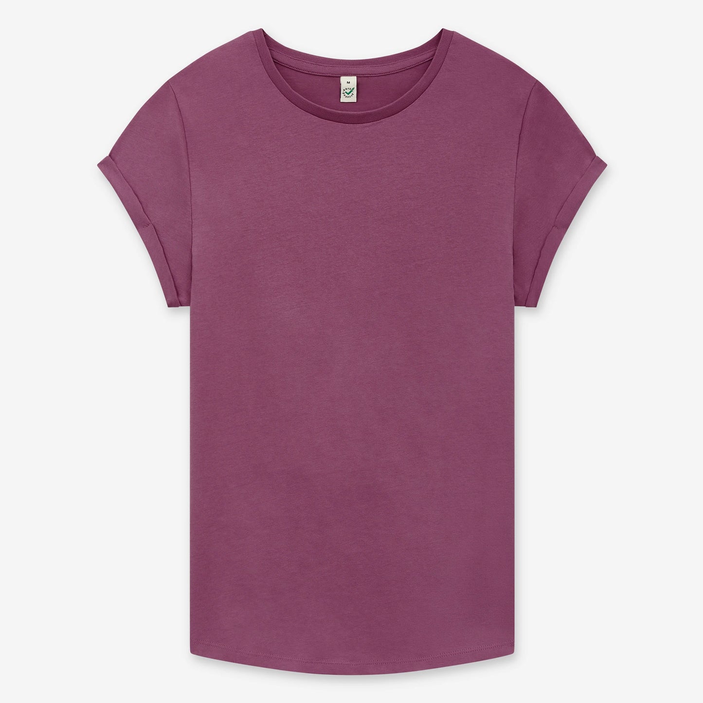 Earth Positive Women's Rolled Sleeve T-shirt - Faded Burgundy - XS