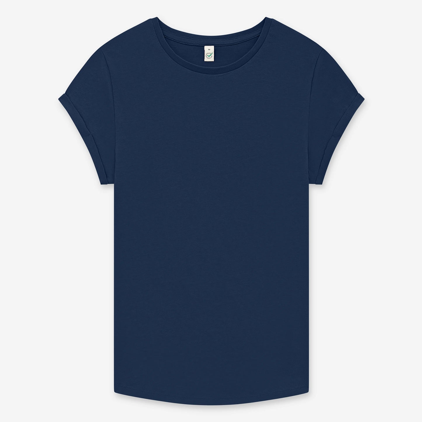 Earth Positive Women's Rolled Sleeve T-shirt - French Navy - XS
