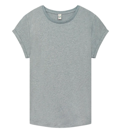 EP16-LHE5 - Women's Rolled Sleeve T-shirt - Light Heather