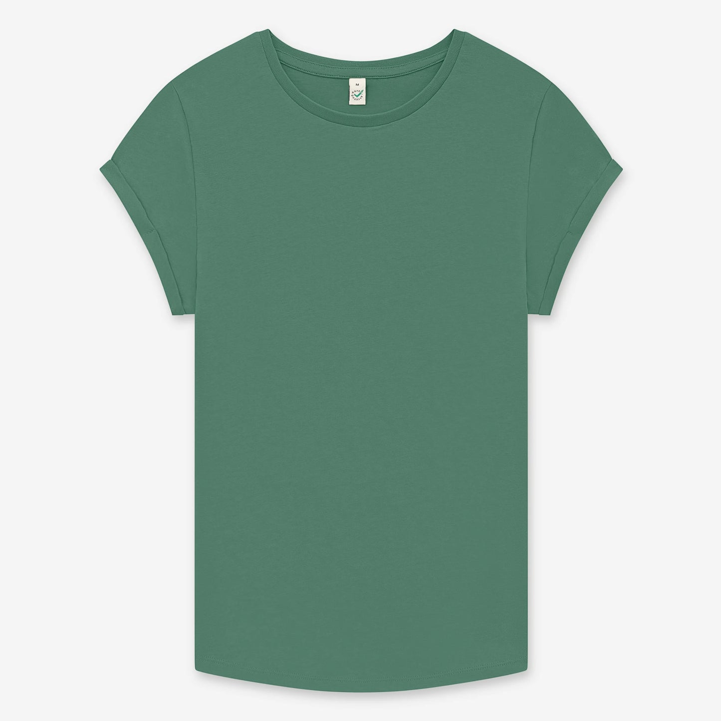 Earth Positive Women's Rolled Sleeve T-shirt - Sage Green - L