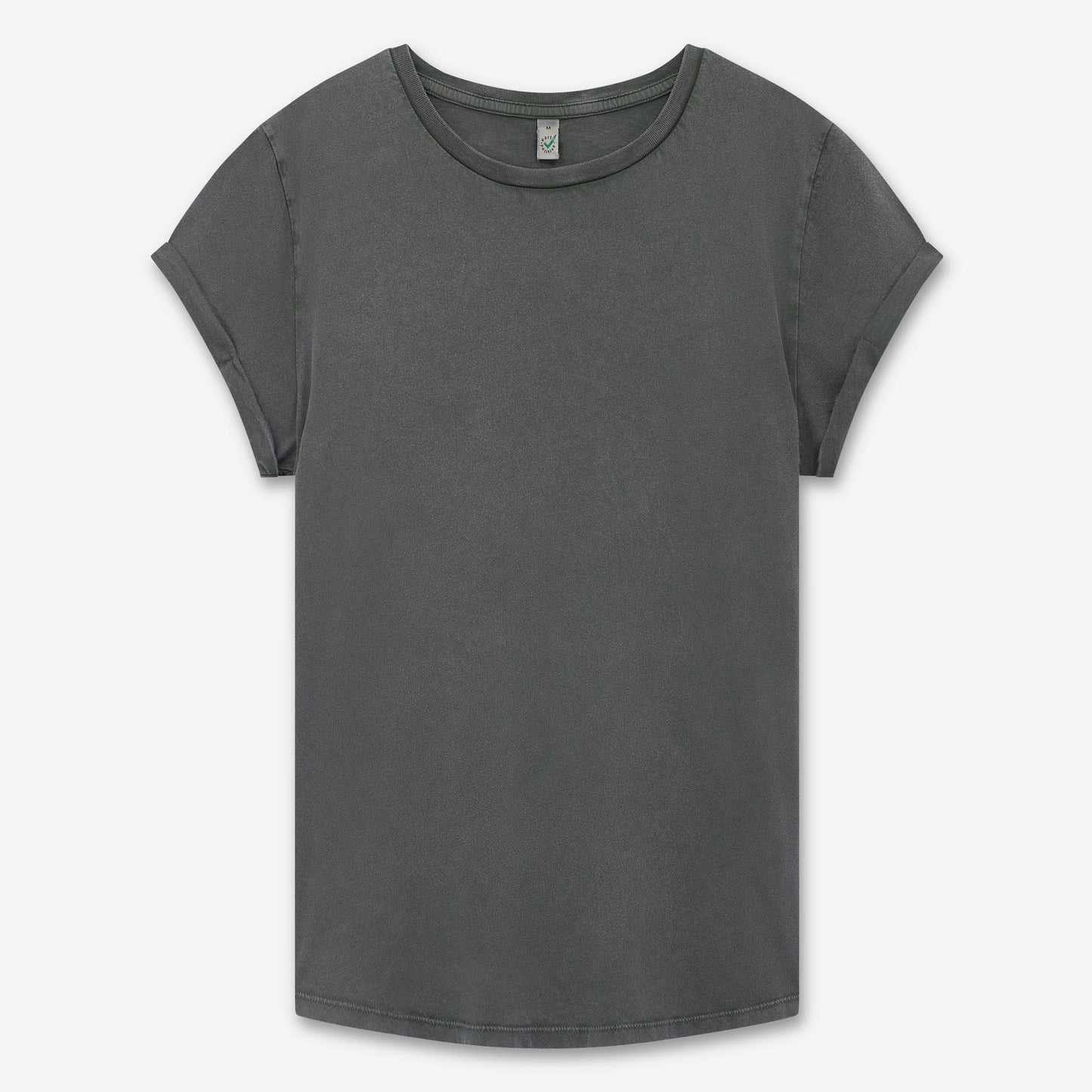 Earth Positive Women's Rolled Sleeve T-shirt - Stone Washed Grey - L
