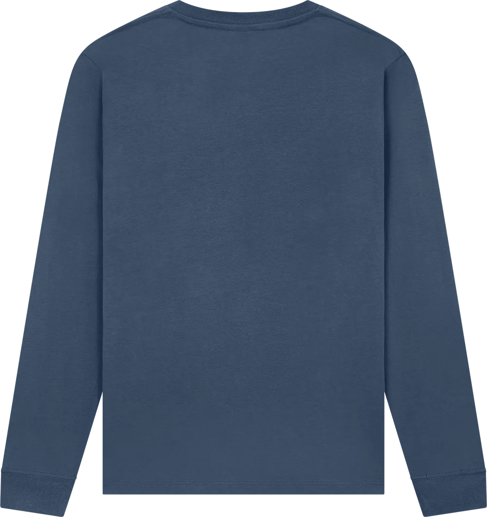 EP185L-FNA6 - Premium Long Sleeve T-shirt - Faded Navy