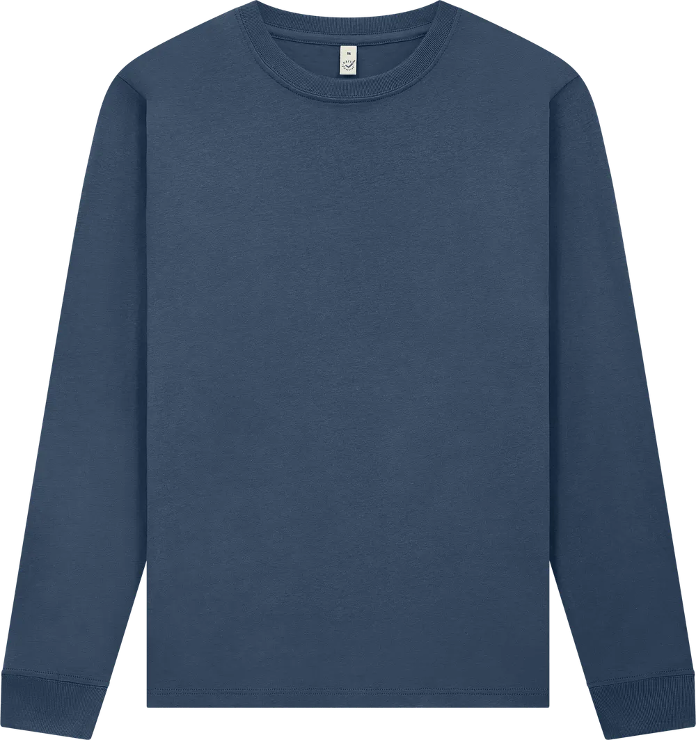 EP185L-FNA6 - Premium Long Sleeve T-shirt - Faded Navy