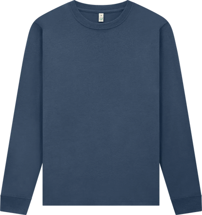 EP185L-FNA6 - Premium Long Sleeve T-shirt - Faded Navy