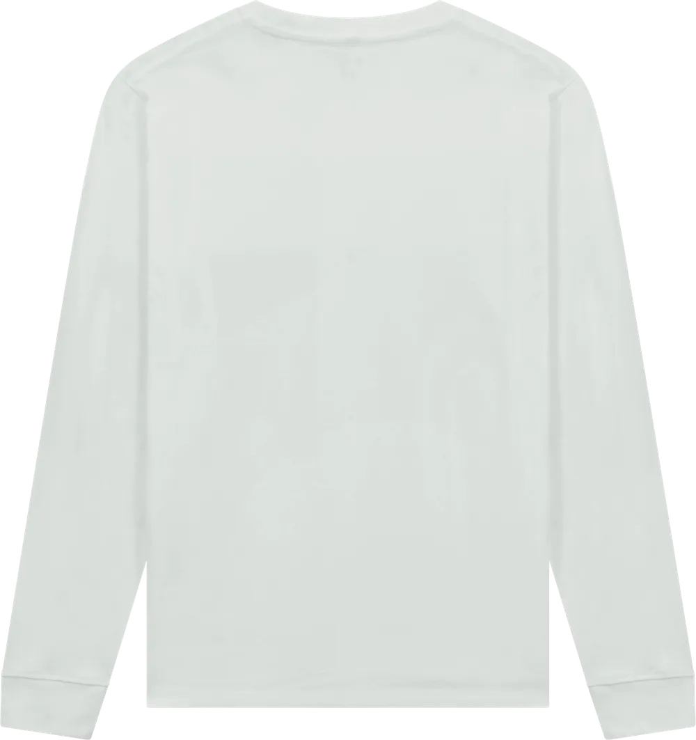 EP185L-FWH5 - Premium Long Sleeve T-shirt - Faded White