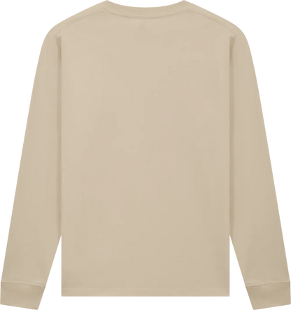 EP185L-SA2 - Premium Long Sleeve T-shirt - Light Beige (Sand)