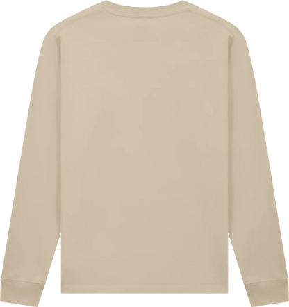 EP185L-SA3 - Premium Long Sleeve T-shirt - Light Beige (Sand)