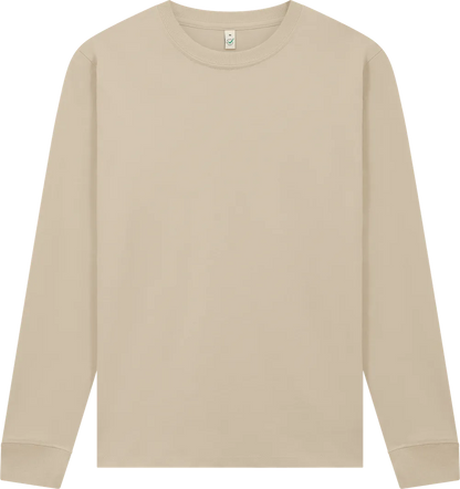 EP185L-SA3 - Premium Long Sleeve T-shirt - Light Beige (Sand)